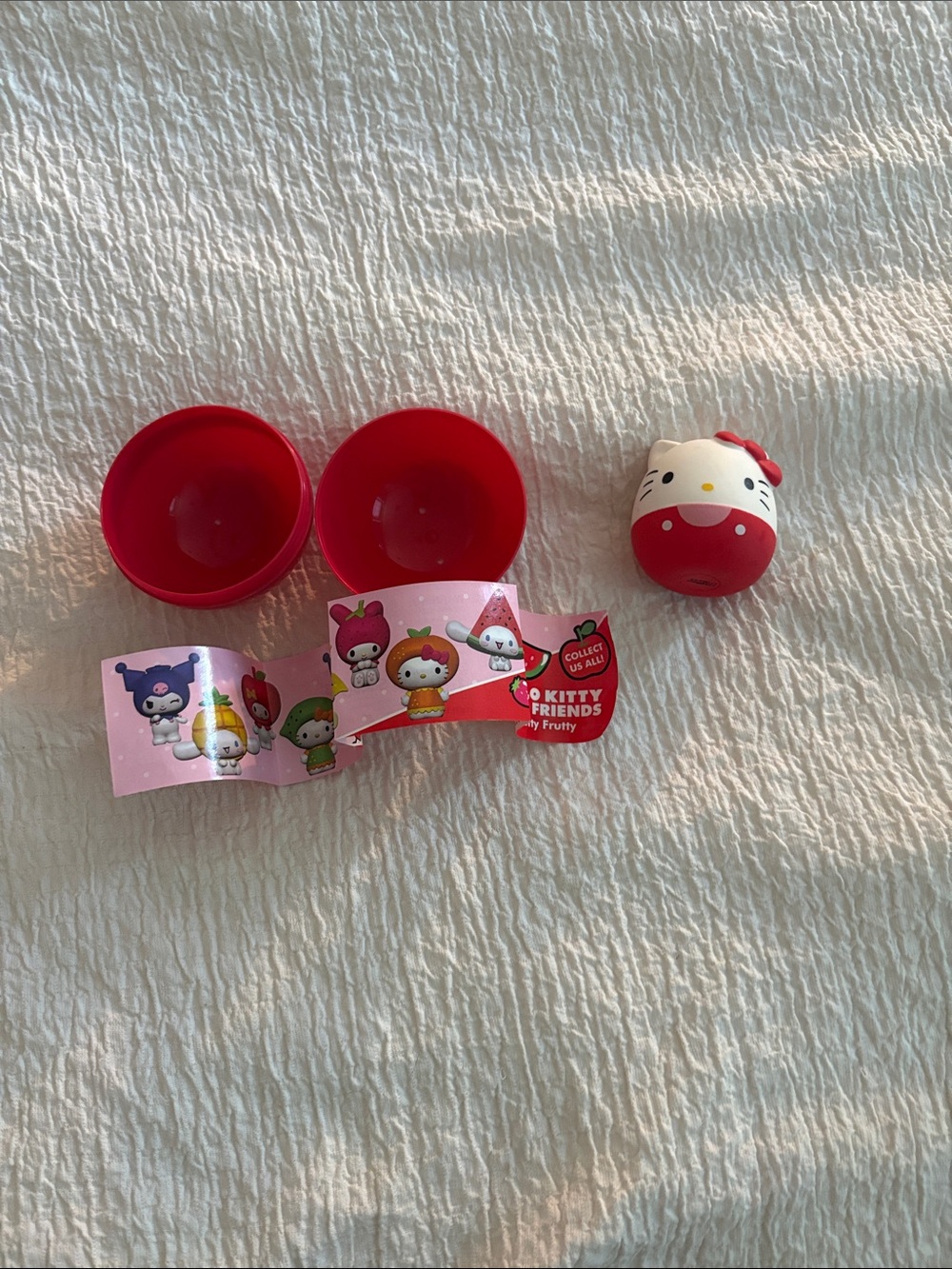 Sanrio Hello Kitty Red Mini Capsule Figure with Character Insert